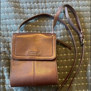 American Leather Co. Eggplant purple Crossbody purse